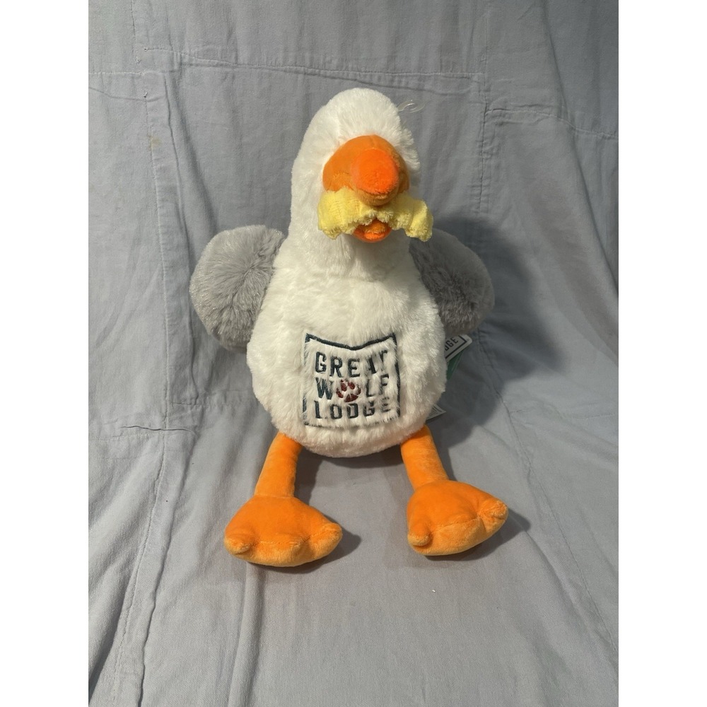 NEW Fiesta Great Wolf Lodge 13" Sunny the Seagull Plush w/ French Fry in Mouth